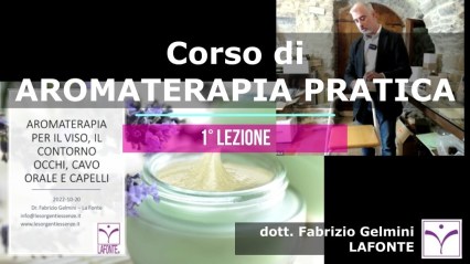 copertina AROMATERAPIA PRATICA 1° lezione